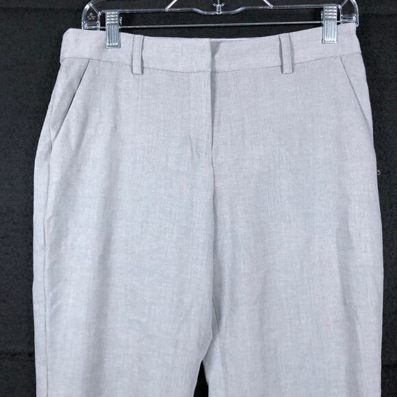Express Womens Pants Gray Columnist Mid Rise Ankle Stretch 6R - Picture 2 of 14